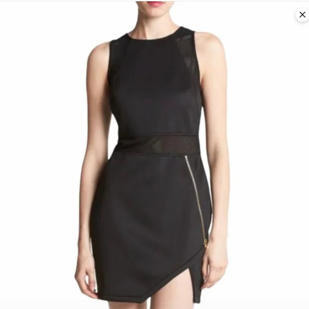 NWT - ASTR the Label Black Mesh Bodycon Mini Dress - Size M
